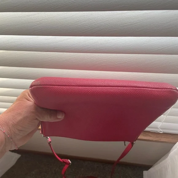 Coach Red Crossbody Bag with Gold Accents - Picture 5 of 5